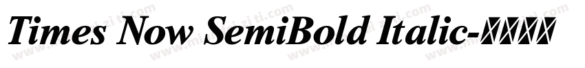 Times Now SemiBold Italic字体转换